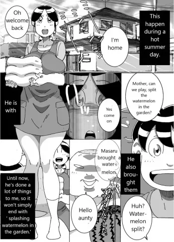 Maseo's Plan. Son Plays Suikawari While Mother Is Pounded by a Different Kind of Stick manga cover