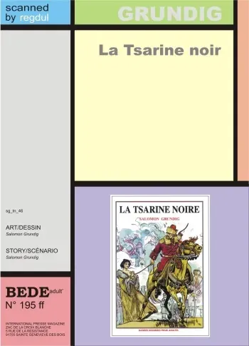 La tsarine noire manga cover