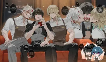 [yoma] Scar, Luuk, Brant, Qiuyuan x Rover manga cover