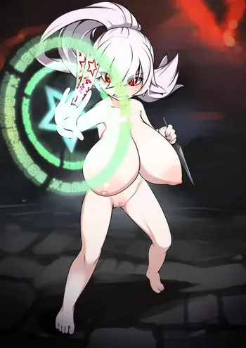 [j7w] Albino Miko Kunoichi-chan Pinch E! (naked variant) manga cover