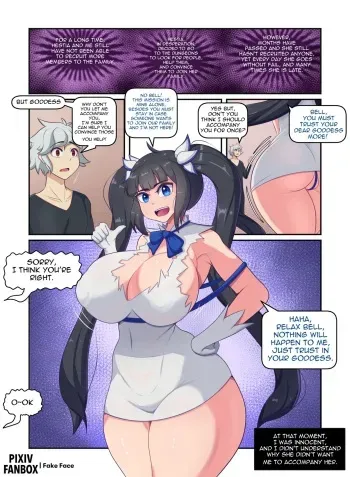 [Fake Face] HESTIA!! (DanMachi) manga cover