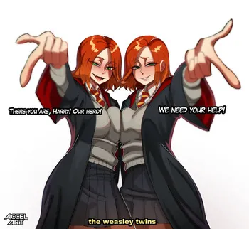 [AccelArt] the Weasley Twins!! (Harry Potter) manga cover
