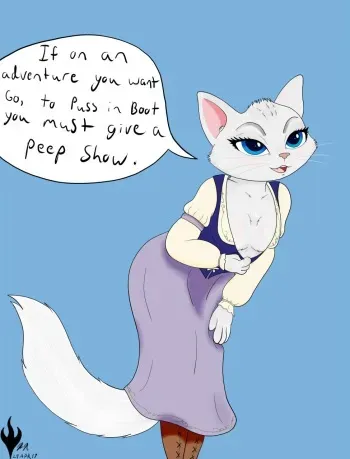 [DontFapGirl] Dulcinea showing a little fur (The Adventures of Puss in Boots) manga cover