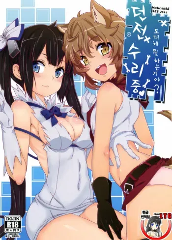 (FF26) [Nikoushikou (Nekosaki Aoi)] What Should I Do When the Dungeon is Under Maintenance? | 던전 수리중 ~도대체 뭘 하는거야~？ (Dungeon ni Deai o Motomeru no wa Machigatteiru Darou ka) [Korean] [Team LTG] manga cover