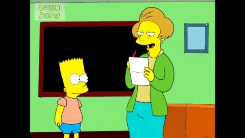 [Doujnbo] The Simpsons - Edna Krabappel manga cover