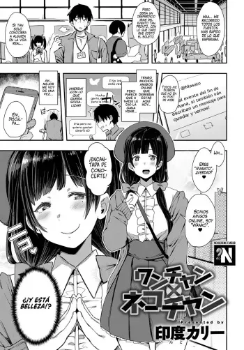[Indo Curry] Wan-chan x Neko-chan (COMIC Anthurium 2018-07) [Spanish] [NekoCreme] [Digital] manga cover