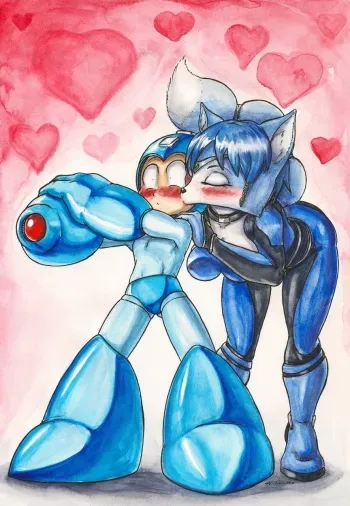 [SoulEaterSaku90] Megaman x Krystal manga cover