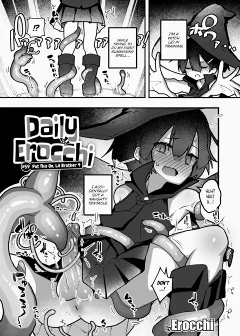 Daily Erocchi #59 Put This On, Lil Brother 4 manga cover
