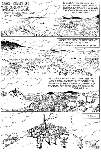 Here There Be Dragons manga cover