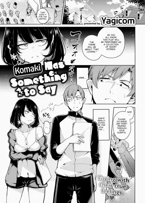 Komaki Has Something to Say manga cover