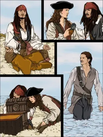 [Sinful Comics] Pirates of the Caribbean manga cover