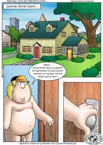 Chris and Meg alone at home (Family guy) [French] manga cover