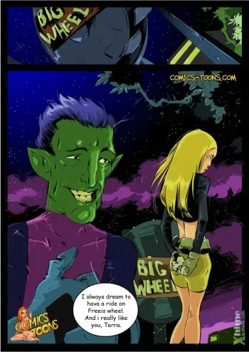 [Okunev] Terra and Beast Boy (Teen Titans) manga cover