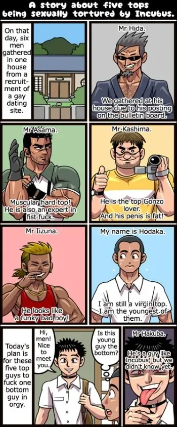 A Story About Five Tops Being Sexually Tortured by Incubus manga cover