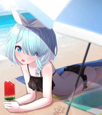 [うさぎ兎さめ] アロナちゃんと夏休み延長戦 manga cover