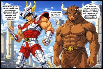 Theme: Minotaur – Part 8 – Saint Seiya – Artist: Nikocreations – [AI Generated] – [FRENCH] manga cover