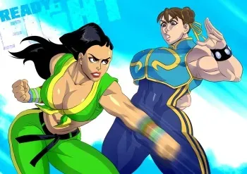 [VanBrand] Laura Matsuda vs Chun-Li (Street Fighter V) manga cover