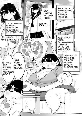 Ayano's Weight Gain Diary: Dream! manga cover