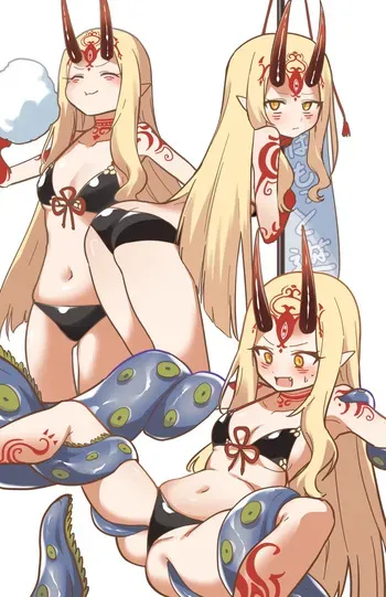 [ひるなぎ] 茨木童子イラスト manga cover
