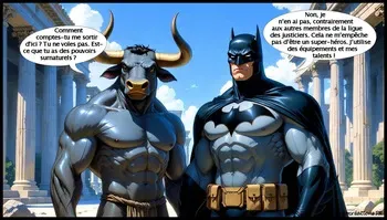 Theme: Minotaur – Part 5 – DC Comics – Artist: Nikocreations FR – [AI Generated] – [FRENCH] manga cover