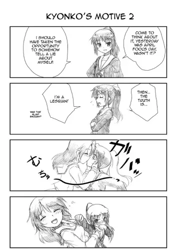 Kyonko Haruhi Yuri Art Gallery manga cover