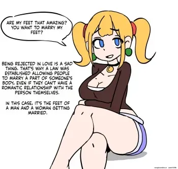 Marrying the feet of the girl I like manga cover