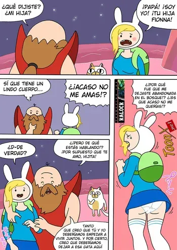 [Oberon Chuusa] Si Finn Hubiese sido Fionna… (Adventure Time) (Spanish) [kalock & ToonX] manga cover