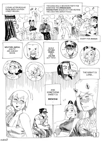 [StagBeetle] Reunion Party (Stone Ocean AU) [English] manga cover