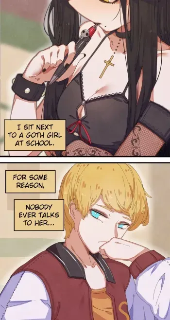 [Merryweather] The Goth Girl and the Jock (updating) manga cover