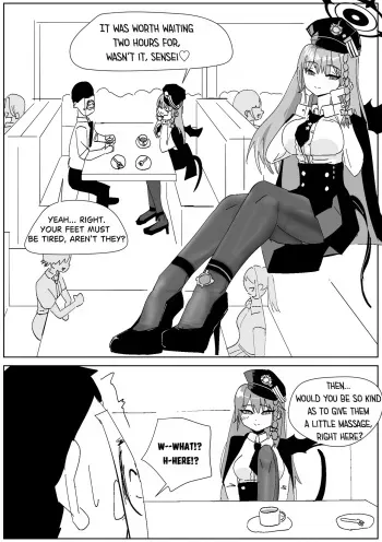 Haruna's Secret Pantyhose job at the Cafe manga cover