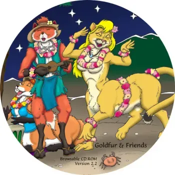 Chakat Goldfur and Friends CD manga cover