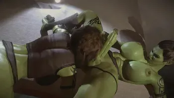 Three Futa Orks Fuck Hard In An Abandoned House manga cover
