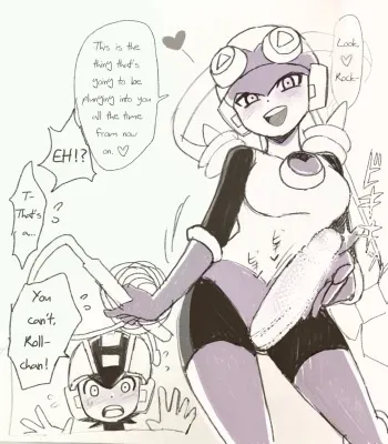 Exe Futanari Dark Roll chan x Rockman [English] manga cover