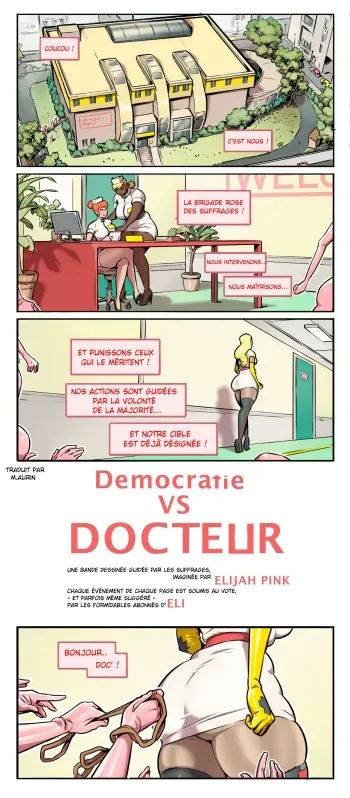 [Elijah Pink] - Democratrie Vs. Docteur - [French] manga cover