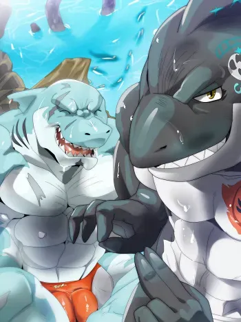 [Devilob] Shark Senpai's Lewd Training [English] manga cover