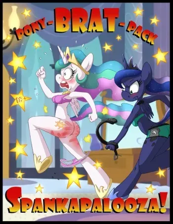 (Various) The Pony Brat Pack - Spankapalooza (My little pony) manga cover