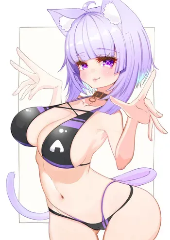 [カジマコト] 猫又おかゆ (ホロライブ) manga cover