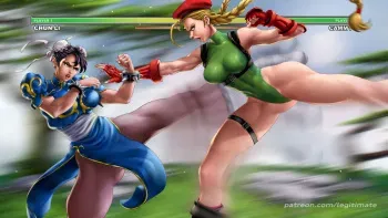 [legitimate] Chun-Li x Cammy (Street Fighter) manga cover
