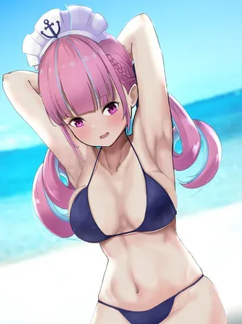 [ニジョ] あくたんと海デート差分すべて (ホロライブ) manga cover