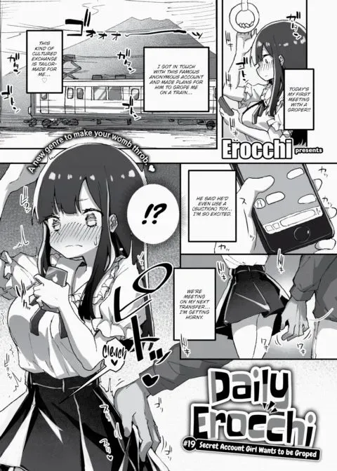 Daily Erocchi #19 Secret Account Girl Wants to be Groped manga cover