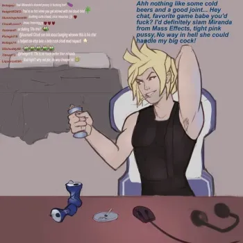 [LovelySquishyThings] The Bimbofication of Cloud Strife manga cover