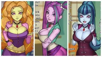 Dazzlings Instant Loss (My little pony) manga cover
