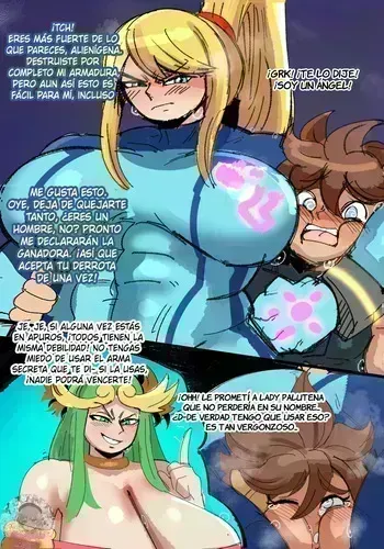 [Embo] Ángel afeminado vs. Chica espacial - ¡Duelo de Smash! (Super Smash Bros.) manga cover
