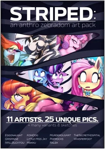 [Various] STRIPED: a anthro zebradom art pack [MLP] manga cover