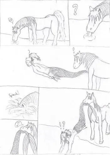 [Svartvinge] Horse fishing manga cover