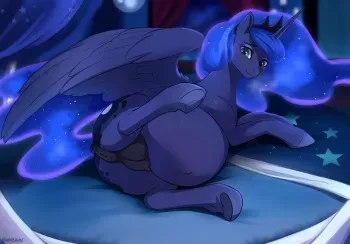 [bahnbahn] Princess Luna Foaling Sequence (My Little Pony) manga cover