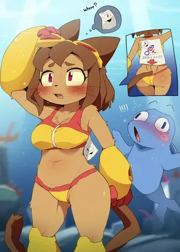 [Dagasi] 紙さんの罠にはまるイルカと猫 manga cover