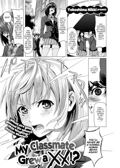 My Classmate Grew a XX!? manga cover