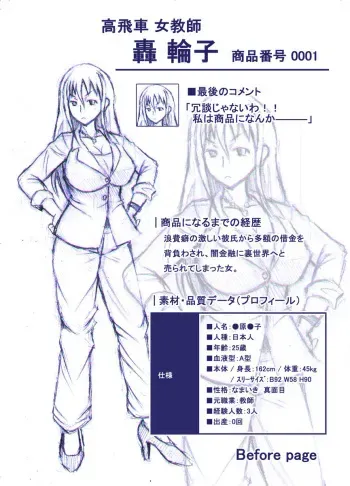 [義姉峪キキ]ボツ企画『女体改造カタログ』 manga cover