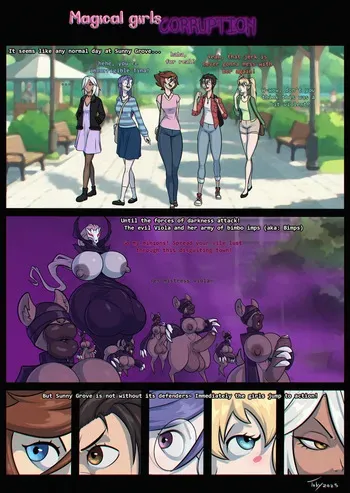 [Toby (TobyArt)] Magical Girls Corruption manga cover
